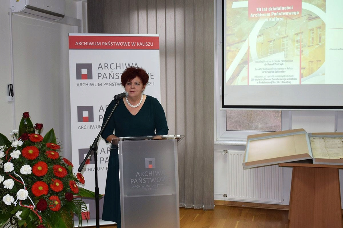 Mównica ŁUK SZRON Ambonka z plexi pleksi + druk LOGO/HERB