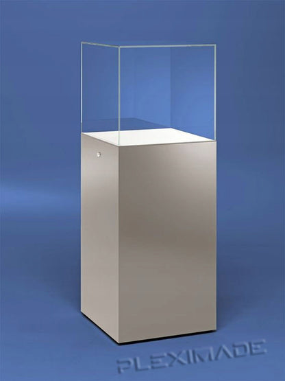 Kubik, gablota, podest z plexi białej 35x35x85 cm MIDI