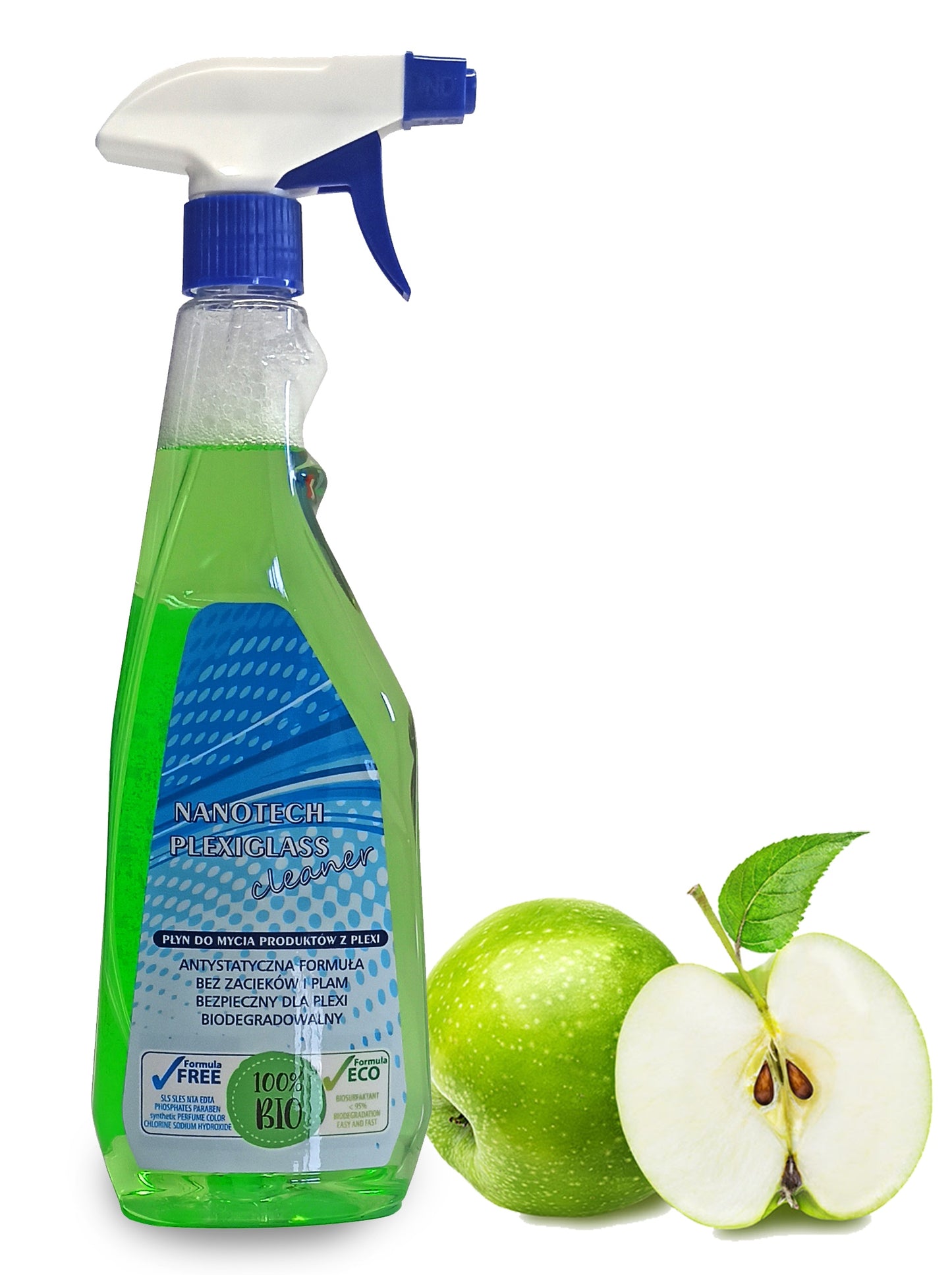 Płyn do mycia plexi, szyb akrylowych 500 ml JABŁKO
