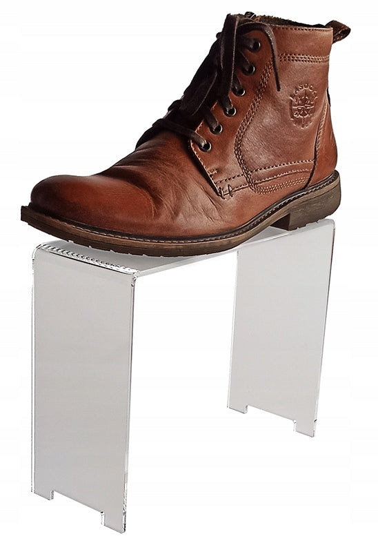 Stojak na buty, podstawka ekspozytor z plexi 20 cm