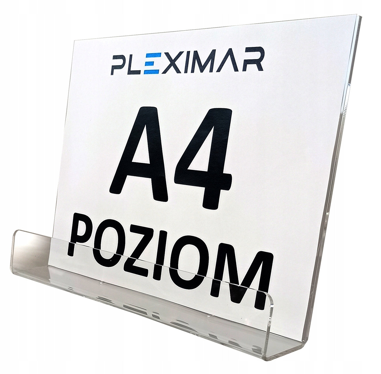 Ulotkownik ulotnik na ulotki A4. Ulotnik z pleksi, plexi A4 POZIOM