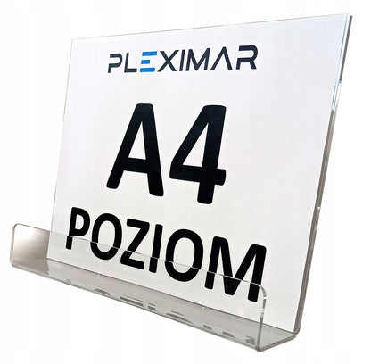 Ulotkownik ulotnik na ulotki A4. Ulotnik z pleksi, plexi A4 POZIOM
