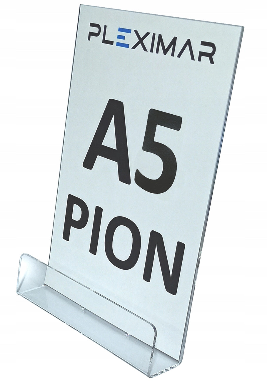 Ulotkownik ulotnik stojak na ulotki plexi. A5 PION