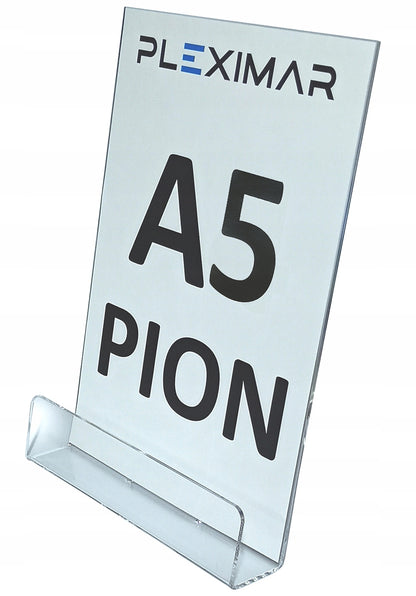 Ulotkownik ulotnik stojak na ulotki plexi. A5 PION