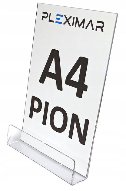Ulotkownik ulotnik stojak na ulotki plexi. Stojak z pleksi A4 PION