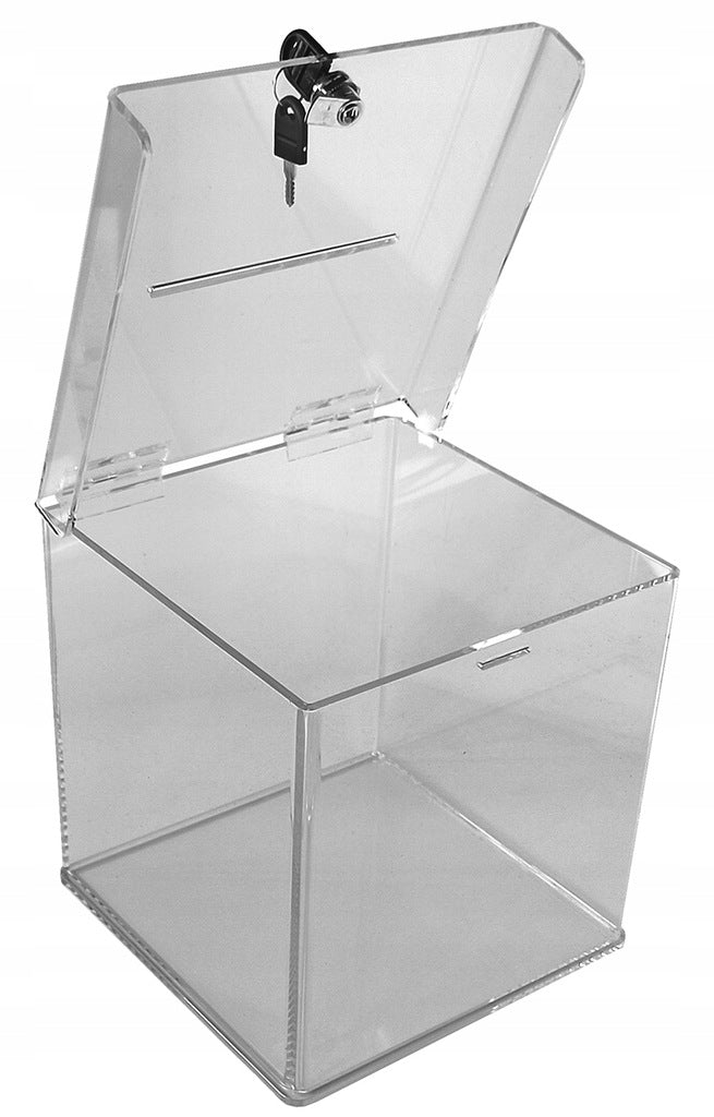 Urna, Box, Skarbonka z plexi 30x30x30 cm