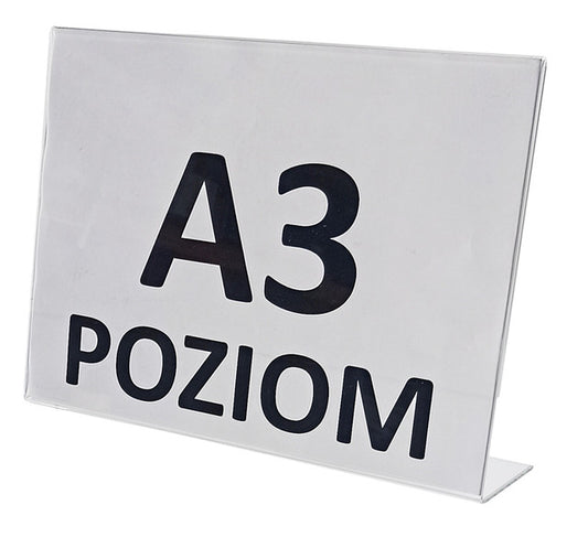 Stojak typ L z plexi