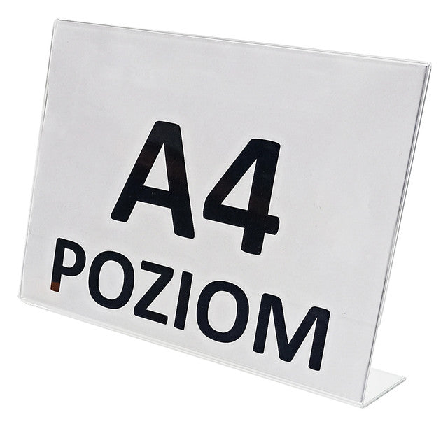 Stojak typ L z plexi