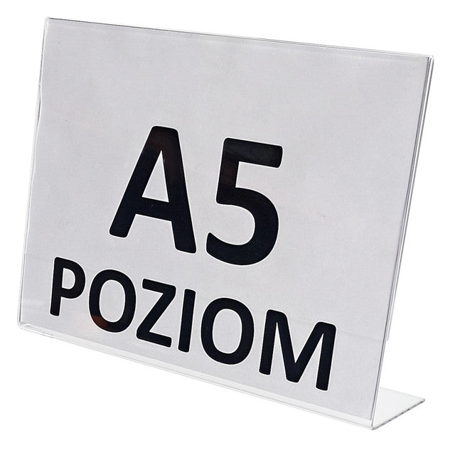 Stojak typ L z plexi