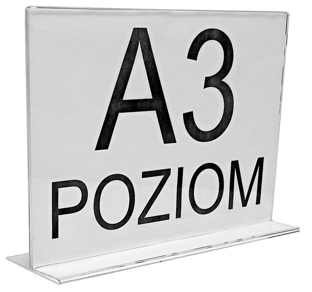 Stojak typ T z plexi